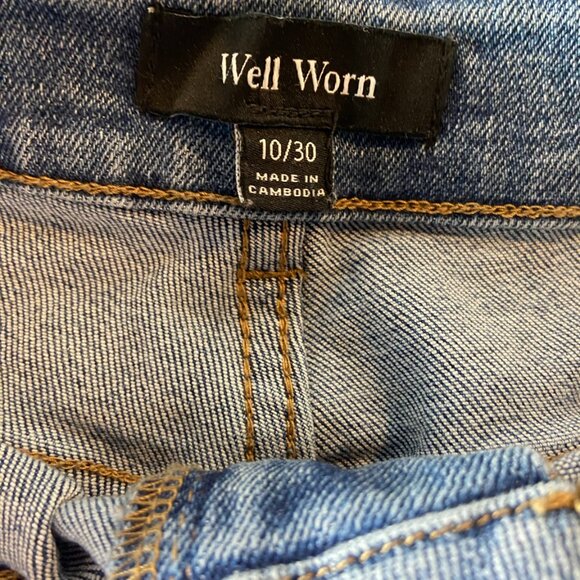 Well Worn Wide Leg Jeans Women’s 10 High Rise Blue Denim NWT - Picture 5 of 10